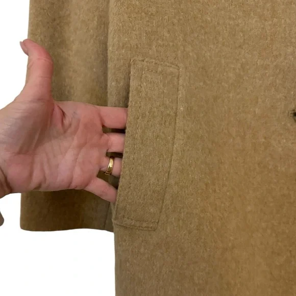 Classic Tan Pea Coat - Picture 3 of 9